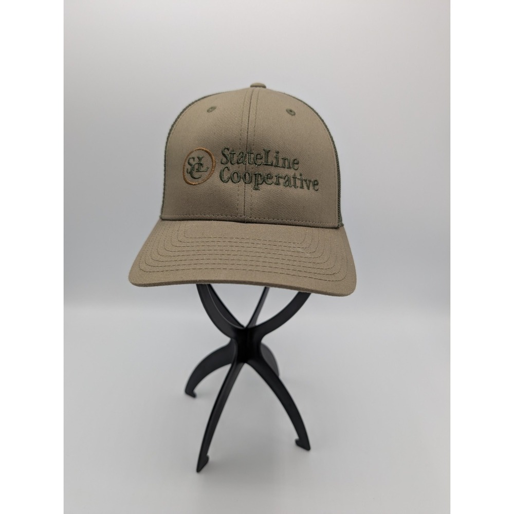 StateLine Cooperative Olive Baseball Cap Hat Adjustable Snapback
